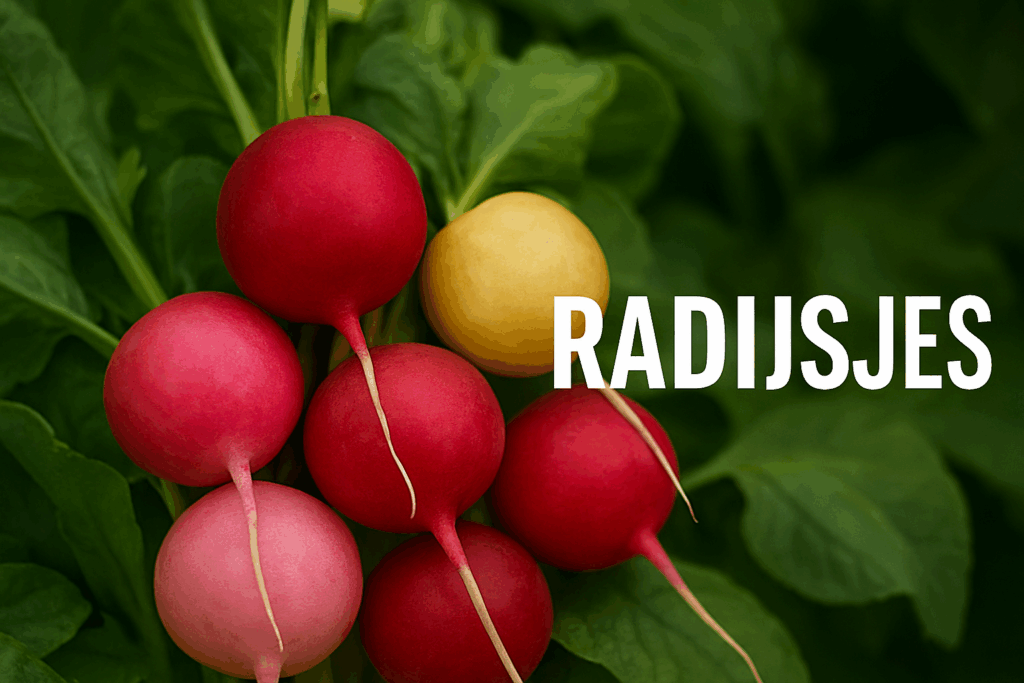 Radijsjes kweken zaaien oogsten