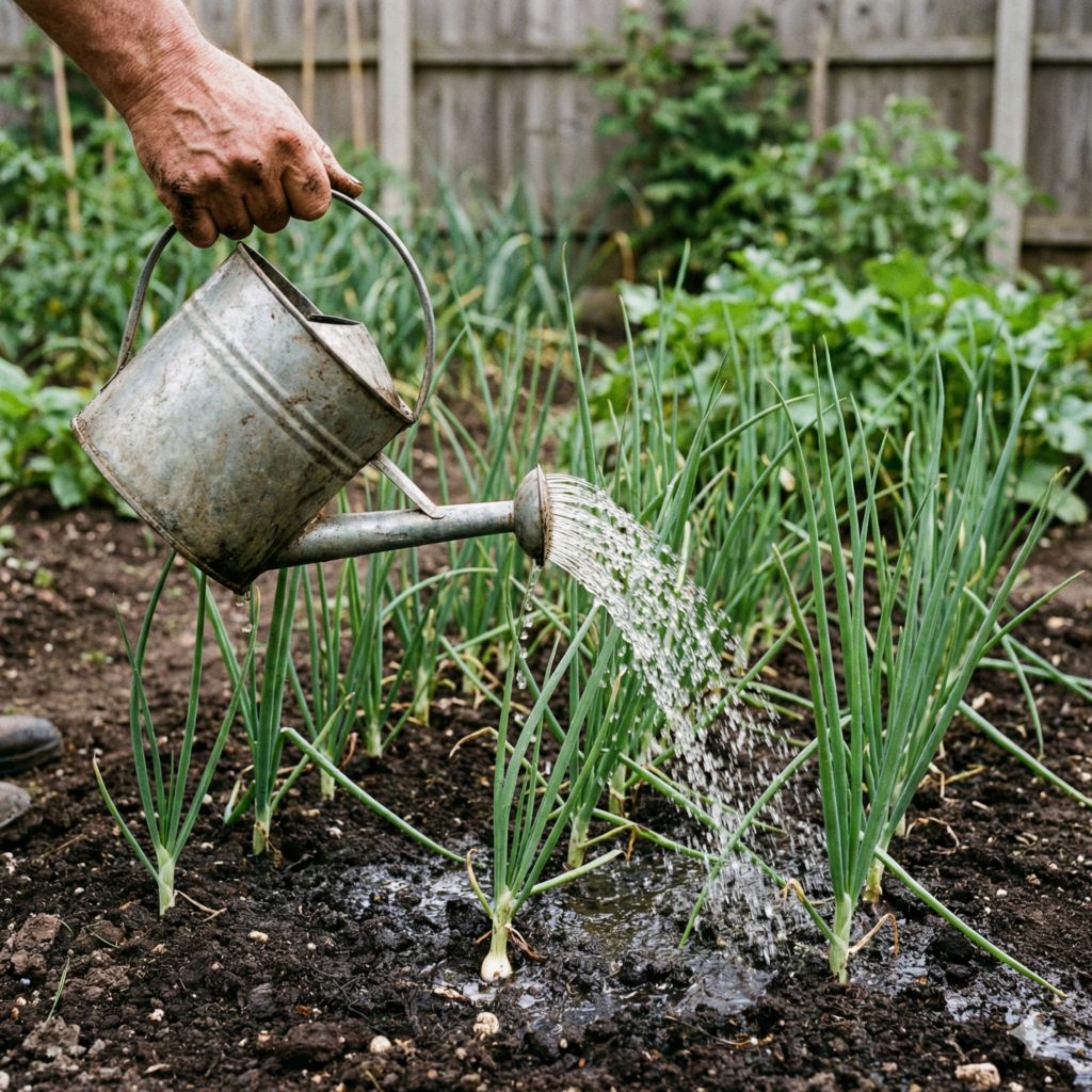 Lente ui water geven