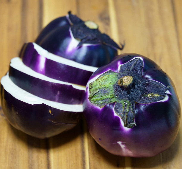 Aubergine zaden 'Violetta Di Firenze' - Afbeelding 2
